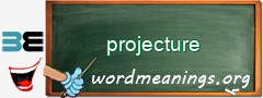 WordMeaning blackboard for projecture